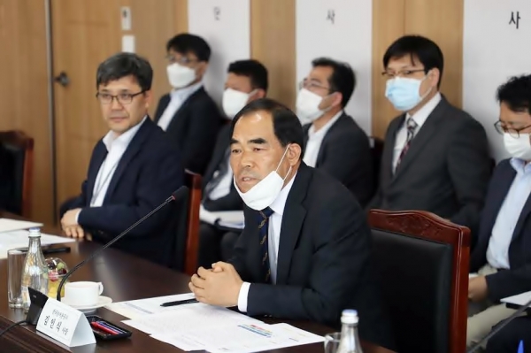 통합물관리협의체 발족식에 참석한 김인식 사장은 기관간 공유와 협업을 통해 성과를 창출할 수 있도록 노력하겠다고 말했다