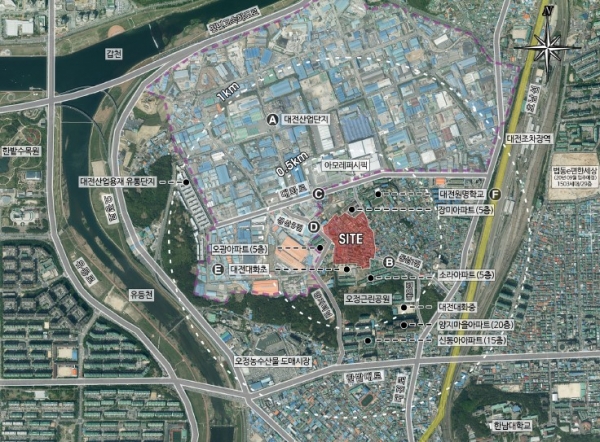 대화동2구역 재개발정비사업 사업시행계획 인가(위치도).