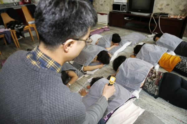 해양치유자원 임상실험(소금팩).