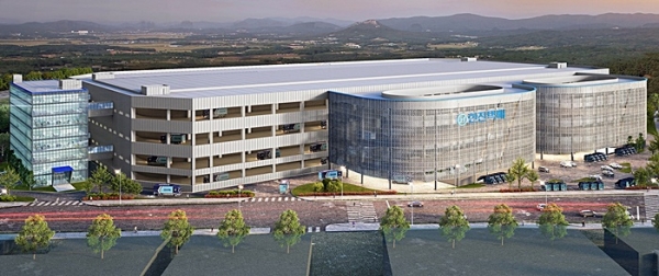 (주)한진 메가허브 물류센터 조감도.