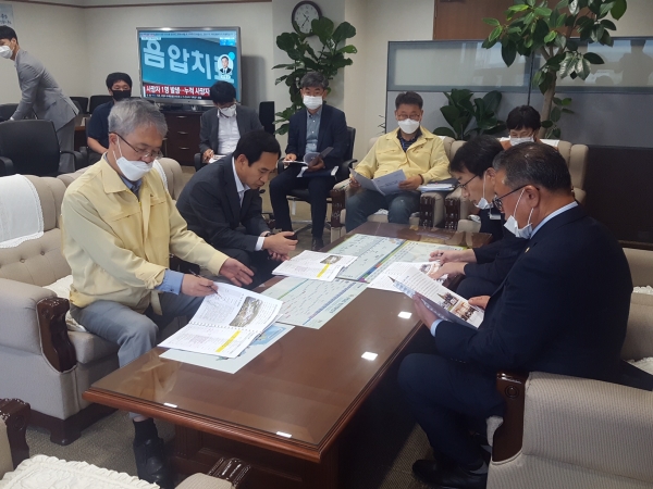 김대건신부 행사관련 도청 회의 개최 모습