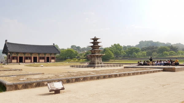 부여 정림사지 전경