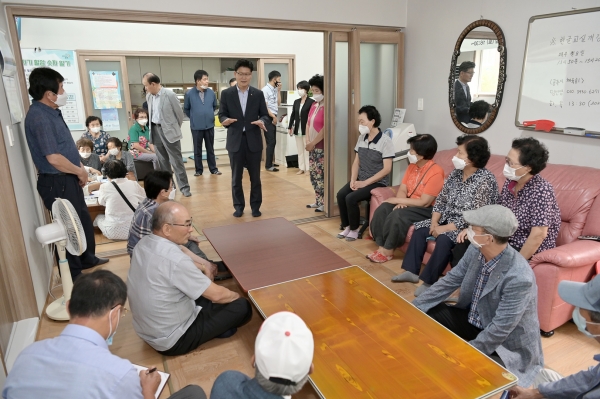 경로당 재가동 현장점검 모습