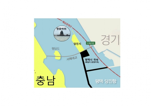 영웅바위 위치도