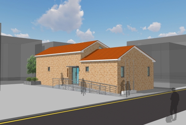 유천동 도시재생 뉴딜사업 노인회관 조감도