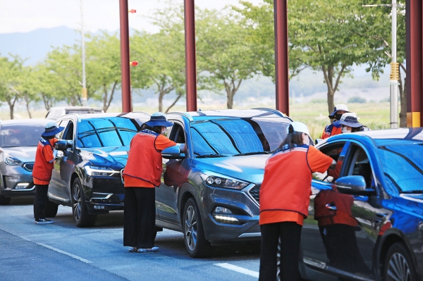 대천역 발열체크 및 QR코드 확인