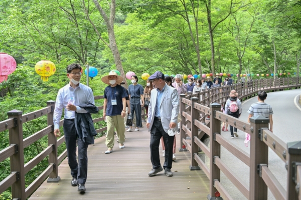 마곡사 명상기행 모습