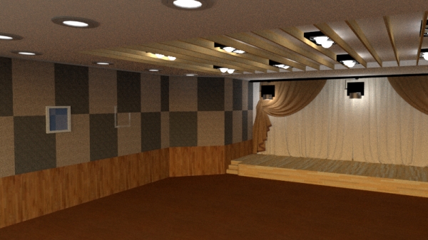 효문화마을 내 생활문화센터 1층 대강당 조감도