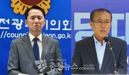 (왼쪽부터) 권중순, 이종호 시의원