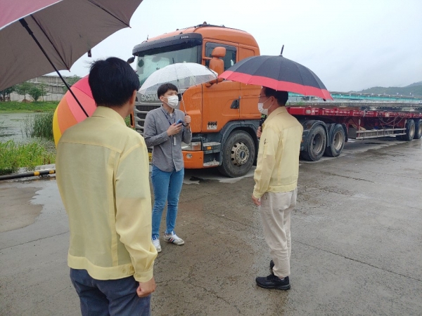 김윤호 청양부군수 집중호우 대비 시설 점검