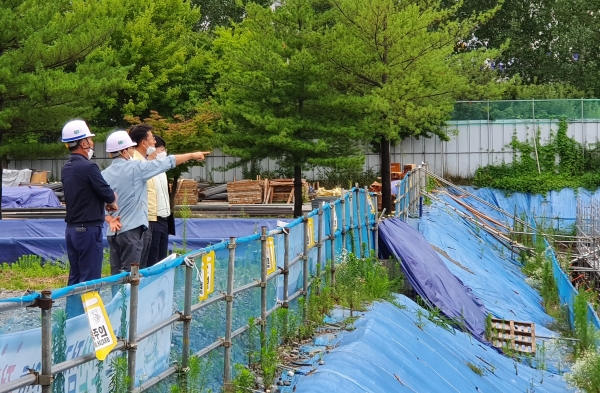 여름철 자연재난 침수.붕괴지역 점검-(불당우수저류시설)