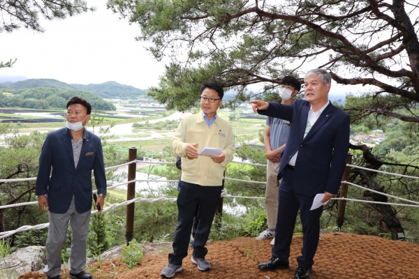 문정우 금산군수 현장시찰 모습