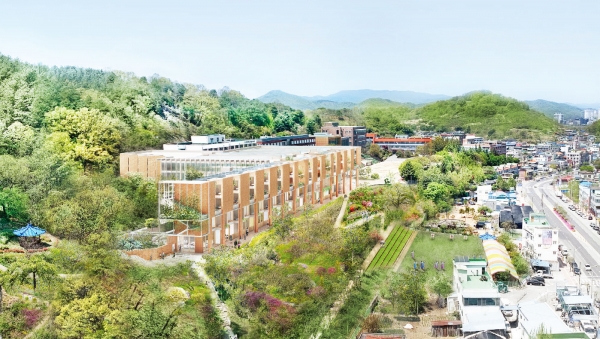 사범대학 부설 특수학교 신축 사업 국제 공모 당선작 (조감도)