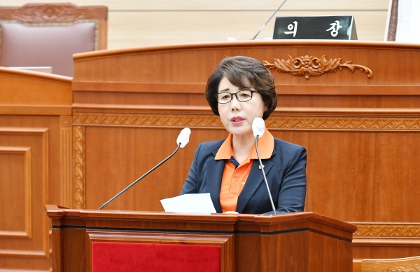 박금순 의장 수락인사
