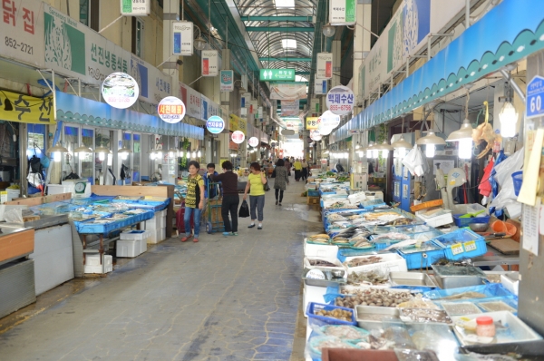 산성시장 모습