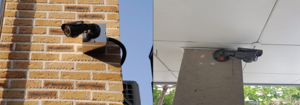 방범카메라(CCTV) 설치 모습