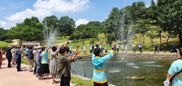 무령왕 탄생제 진행 모습