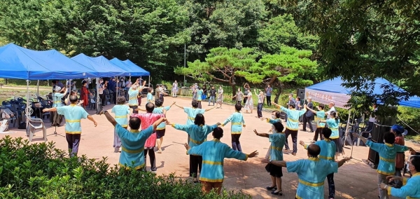 무령왕 탄생제 진행 모습