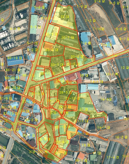 장평면 미당시장 일원