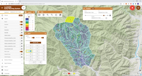 KIGAM 산사태 조기경보시스템