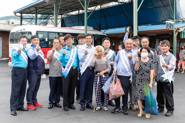 청양교통, 장날마다 ‘웃음꽃 친절버스’ 운영