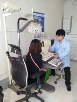 안경지원 프로그램 운영 장면