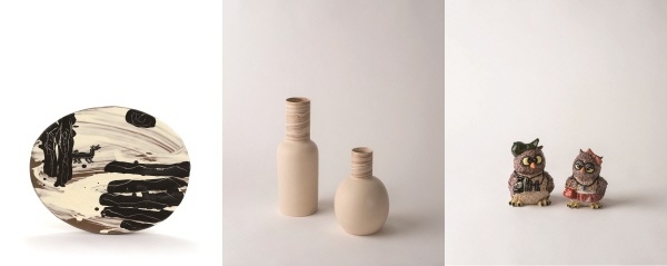 (왼쪽부터) 최성재 작품,  김지현 작품,  김윤숙 작품