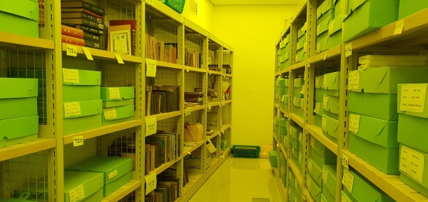 대전문학관 수장고 모습