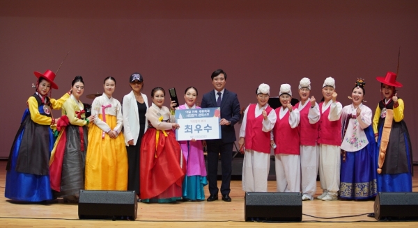 세종시 시민참여 콘텐츠 최우수상을 수상한 세종종무용단
