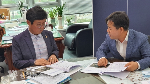 박정현 부여군수 기재부 예산실장 방문