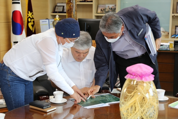 열린군수실 운영모습