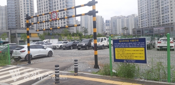 불당자투리주차장 전경