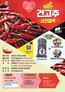 건고추 판매 홍보문