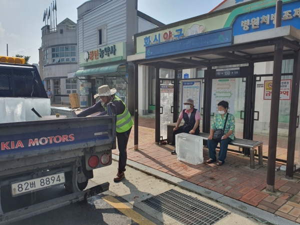 서천군, 주요 버스승강장 얼음 비치