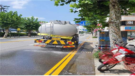 중구, 폭염대비 시설물 점검 및 물품배부, 살수차 운영