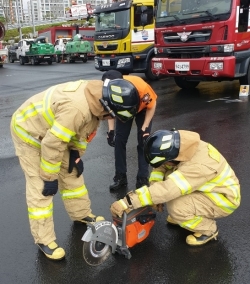 보령소방서, 화재대응능력 실기시험 대비 훈련