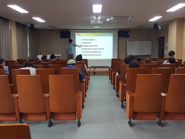 농업기술센터 농업인 교육 모습