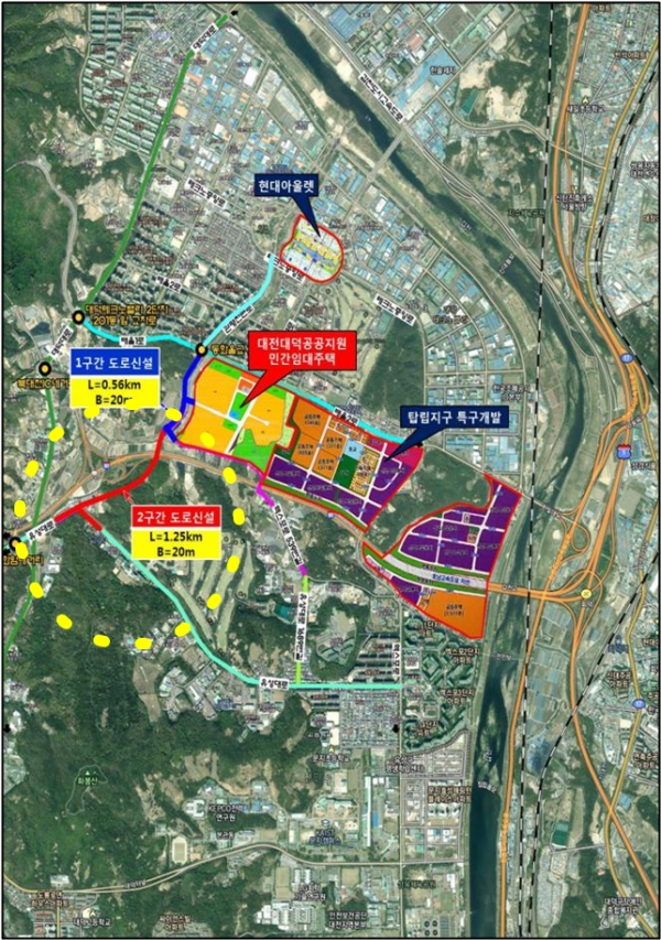 도로개설 위치도