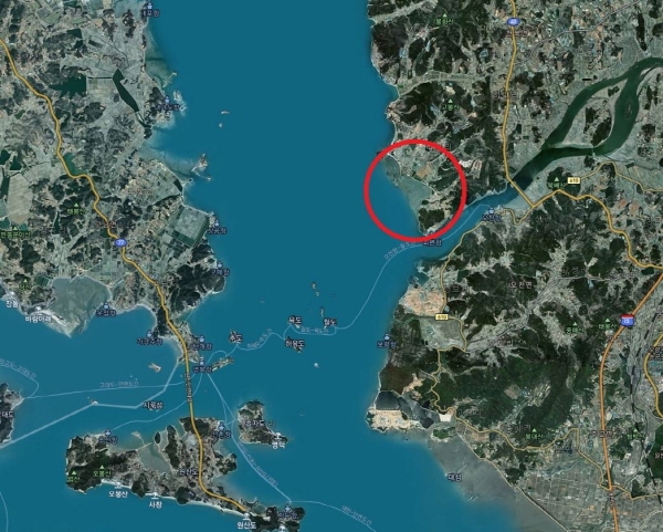 보령항 준설토투기장 조성 예정 지역