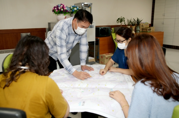 개별공시지가 열람 모습