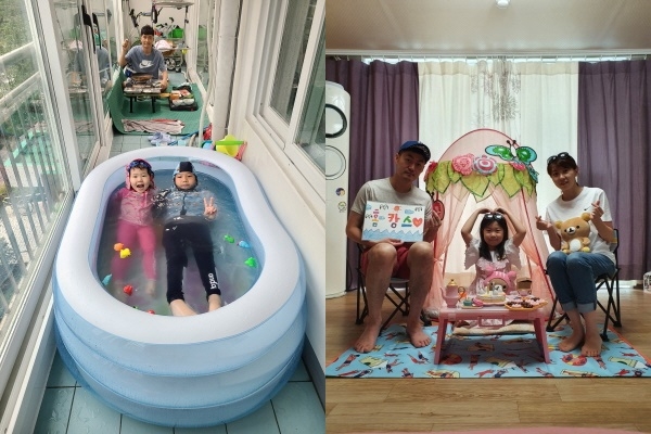 왼쪽 (둔산초)대상 - 김영웅(3학년), 오른쪽(둔산초)최우수작 - 김규리(1학년)