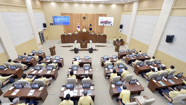 세종시의회 제64회 임시회 제2차 본회의.