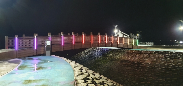 삽교호 바다공원 야간 경관조명 설치