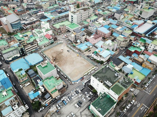 주차타워 신축부지 전경