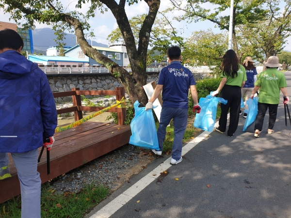 금산읍 환경정비 모습