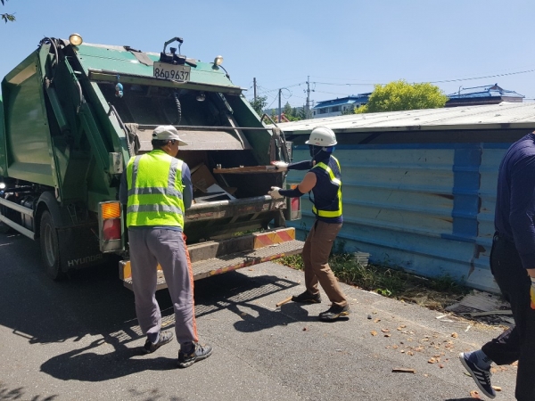 금산읍 환경정비 모습