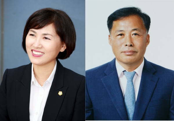 (왼쪽부터) 대전시의회 윤리특위 김인식 위원장, 문성원 부위원장