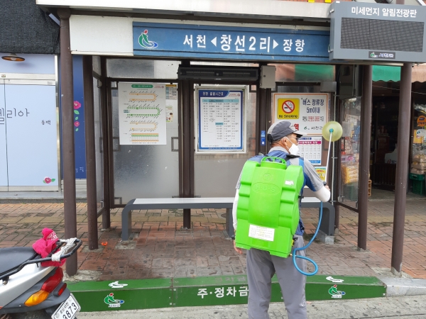 장항읍 원수1리 김영재 이장, 4개월째 매일 방역 활동 진행