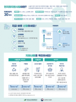 aT 현지화지원사업 안내 홍보물