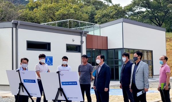 장종태 서구청장, 노루벌 현장점검 모습